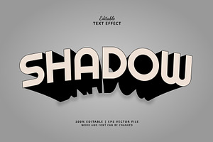 Text Effect Long Shadow, a Brushes & More by Navy Graphic