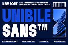 Unibile - Sans Serif Bold Typeface
