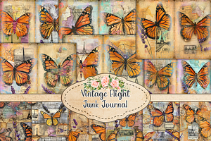 Ephemeral Wings Junk Journal Pages