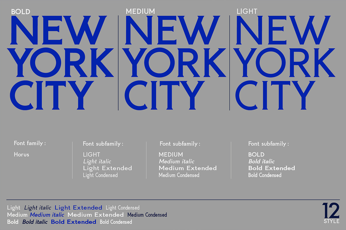 Horus - Serif Font Family preview 7