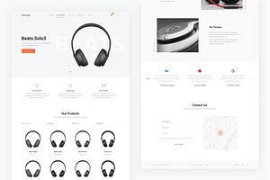 Onestore — Single Page PSD Template