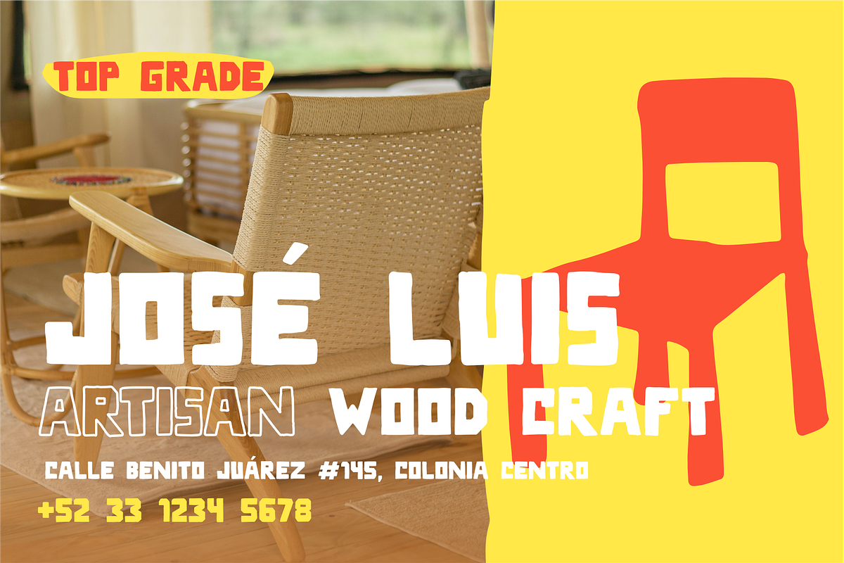 WUDZY - Handdrawn Display Font, a Handwritten Font by Cruizy & Co (Photo 3 of 11)