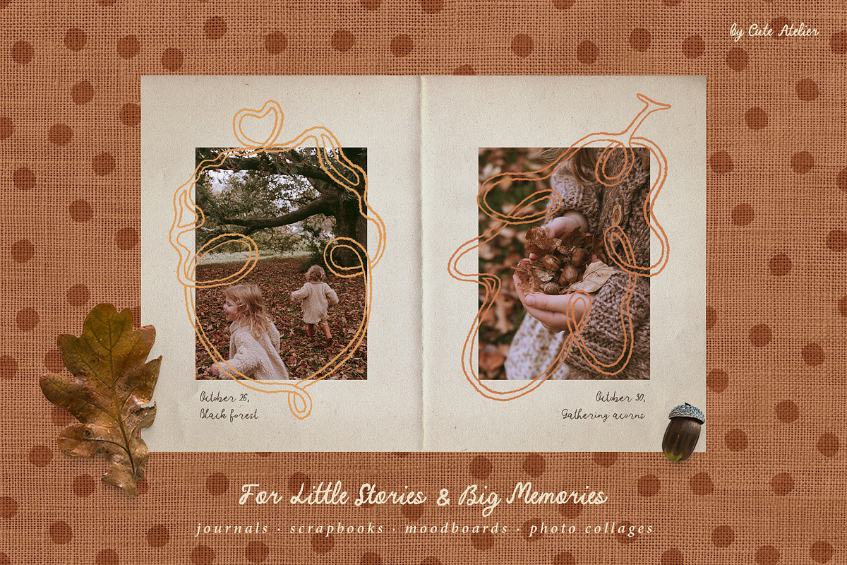 Whimsical Autumn Frames Collection, an Object Graphic by Cute Atelier (Photo 5 of 11)