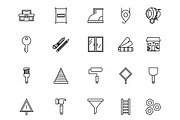Construction Line Icon Set, an Outline Icon by studiogstock (Thumbnail 3 of 4)