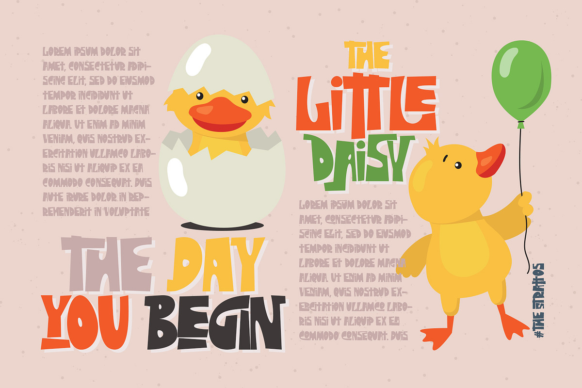 The Strattos - A Playful Font, a Font by madeDeduk (Photo 4 of 14)