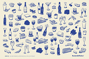 Aperitivo - Hand-drawn Illustrations, a Food Illustration by Komet & Flicker (Thumbnail 2 of 7)