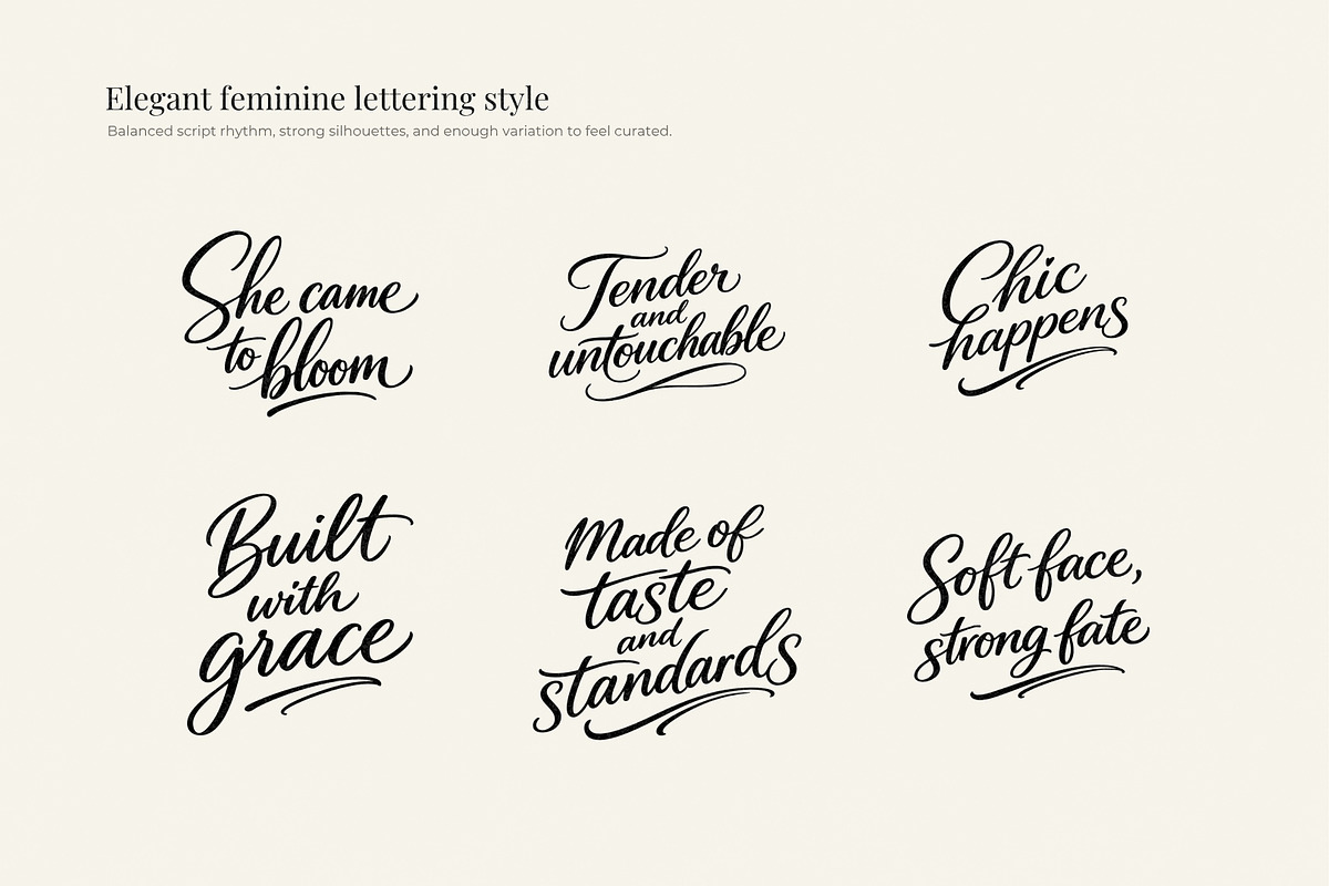 Feminine Quotes Lettering Bundle, an Object Graphic by Yanakicc (Photo 4 of 9)