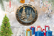 Christmas Ornament Bundle 3d, an Illustration by Moon Studio (Thumbnail 3 of 11)