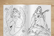 Magical Princess Coloring Book Vol37, a Person Illustration by ikarifq shop (Thumbnail 5 of 7)
