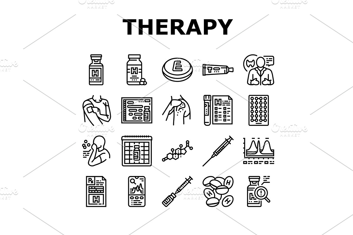 hormone replacement therapy hrt, an Object Illustration by pikepicture