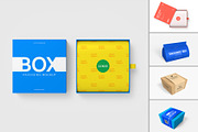 Takeaway Food Box Mockup Pack, a Packaging Mockup by graphypix (Thumbnail 4 of 15)