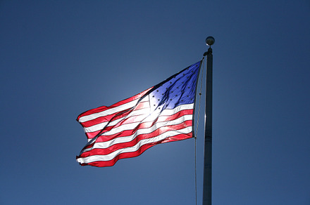 American flag in the sun featuring america, american, and american flag