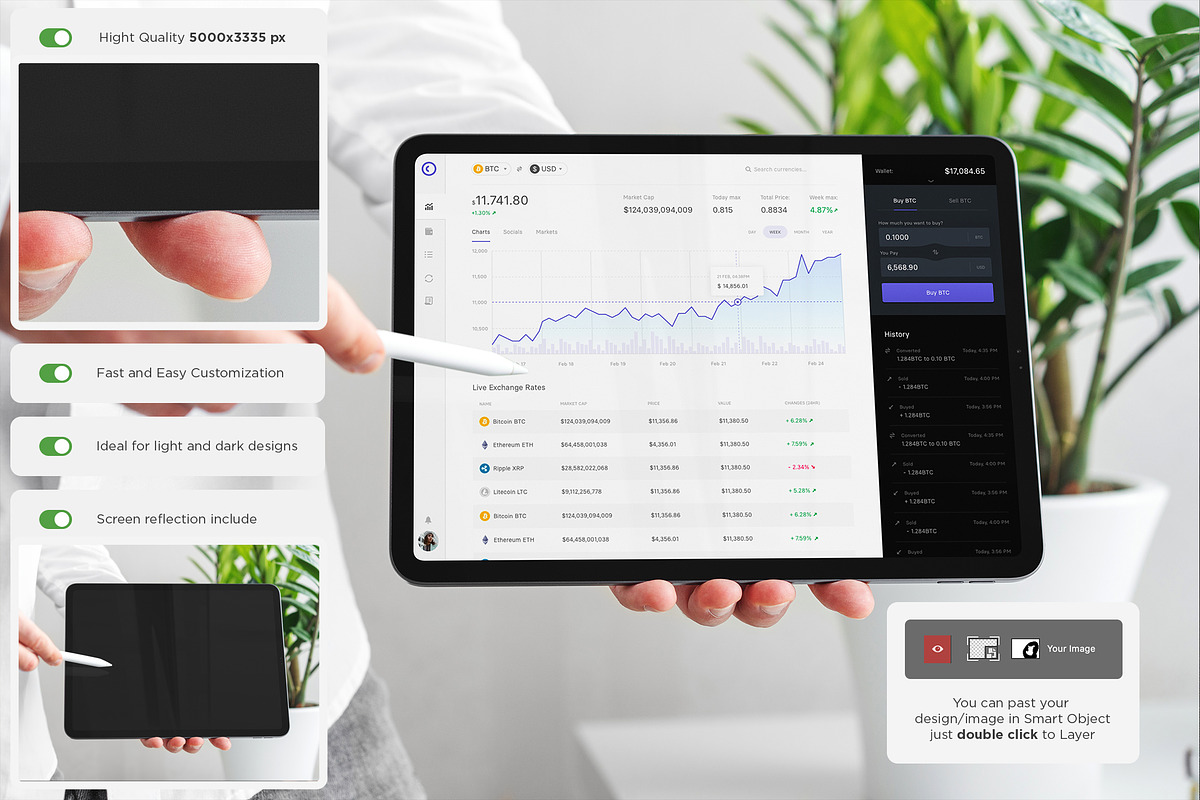 iPad Pro Presentation Mock-Up, an iPad Mockup by Dikarte.Store (Photo 2 of 8)