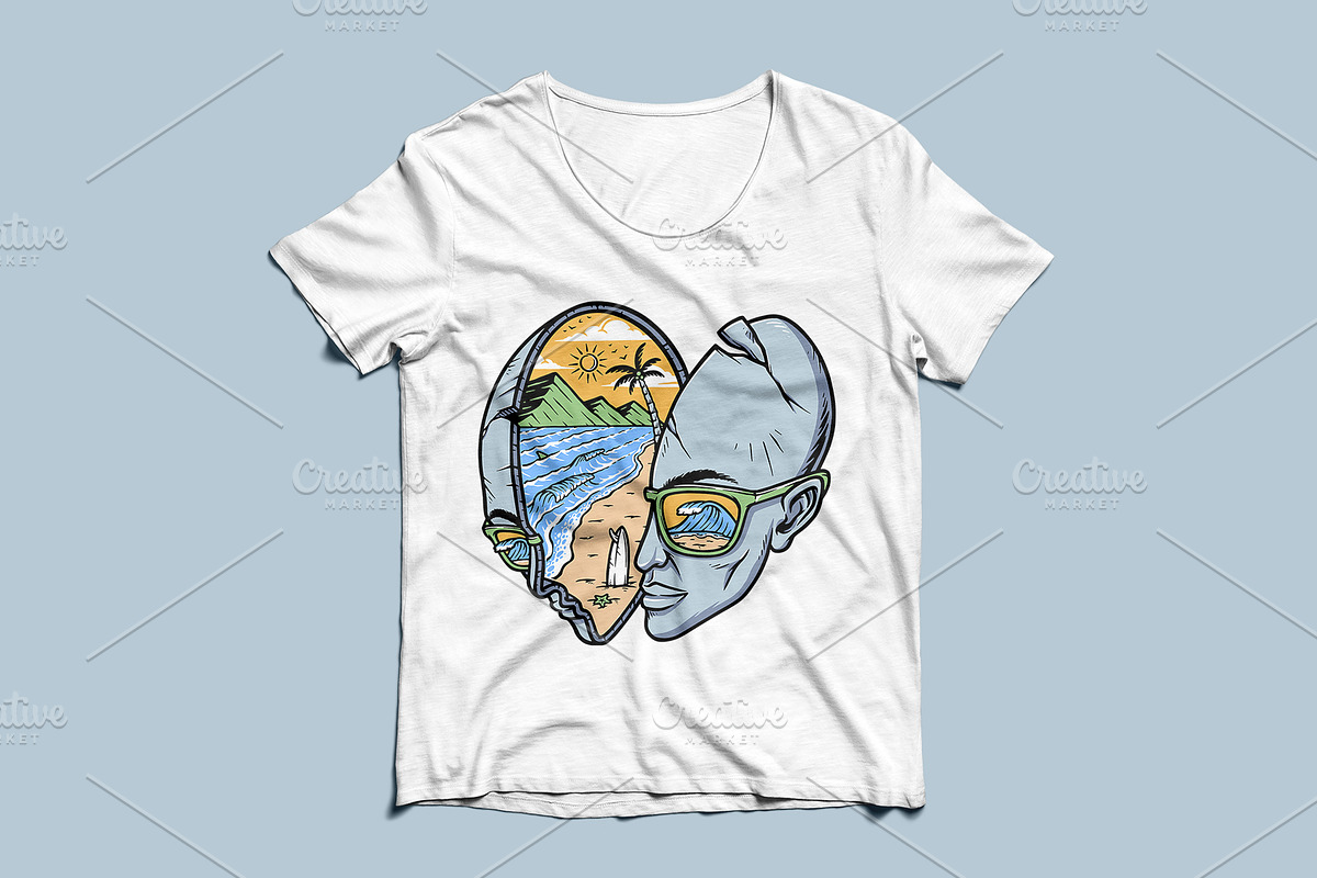 the beach in my mind, a Person Illustration by gunaonedesign (Photo 4 of 5)