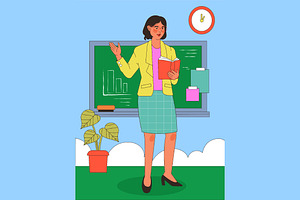 Education Full Illustration, an Education Illustration by graphicook