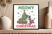 Meowy Christmas PNG Design, an Illustration by Black Bird Studio (Thumbnail 4 of 4)