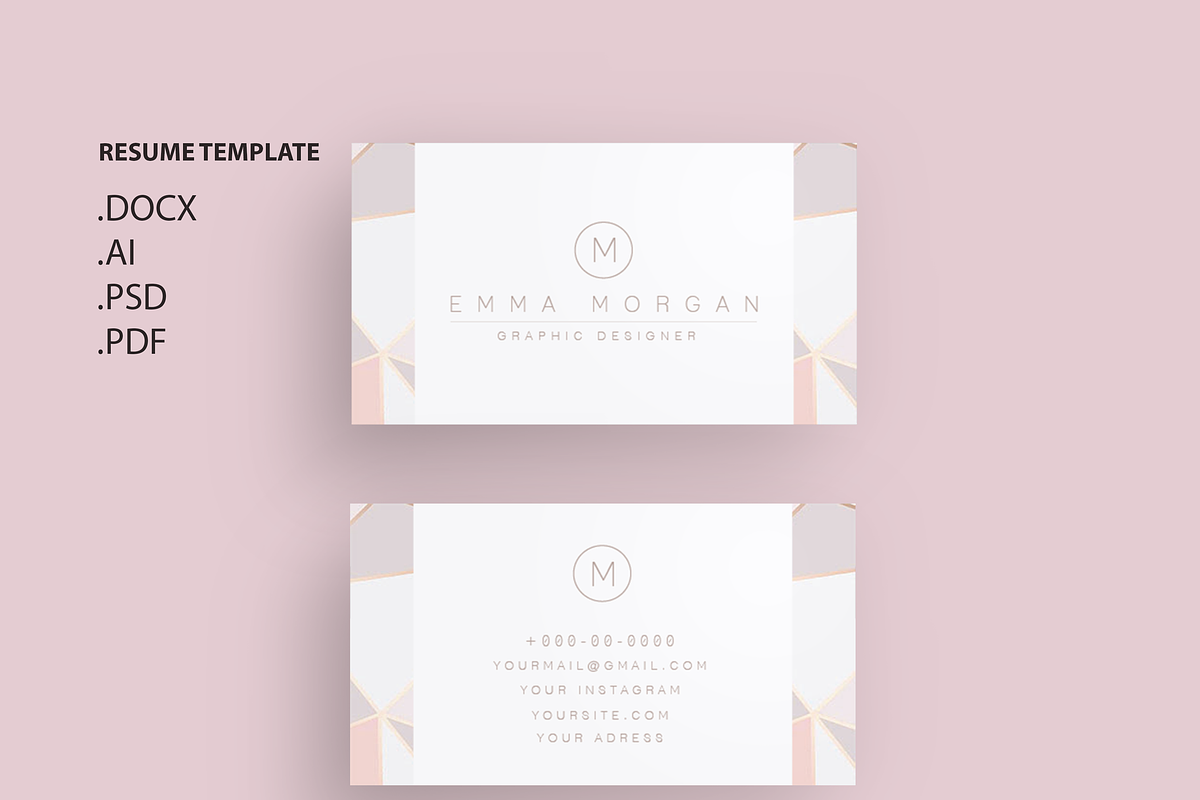 Pack Resume and Card Template / M, a Resume Template by Showy68 Template (Photo 5 of 8)