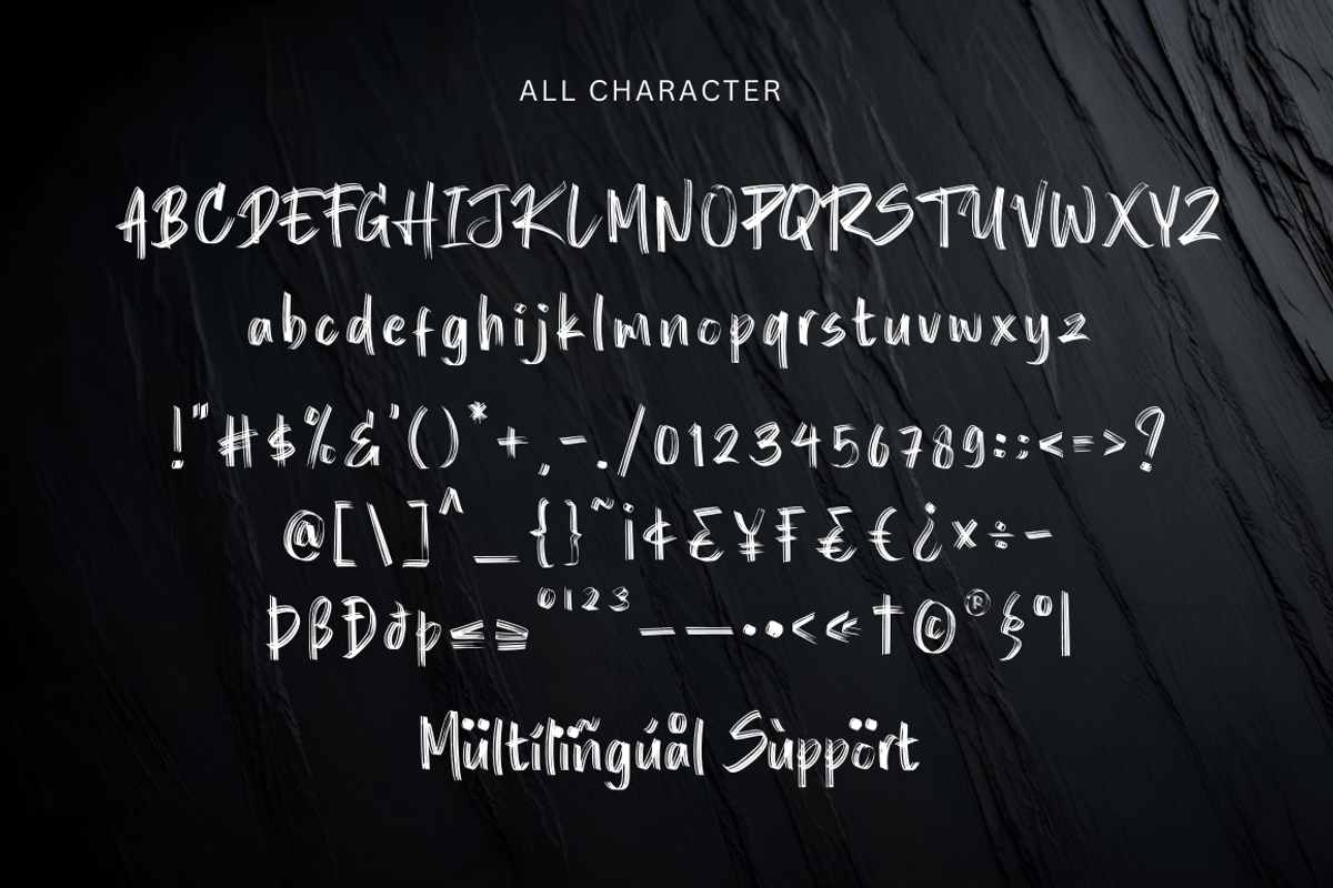 Rough Punch - Handbrush Font, a Handwritten Font by Sronstudio (Photo 9 of 9)