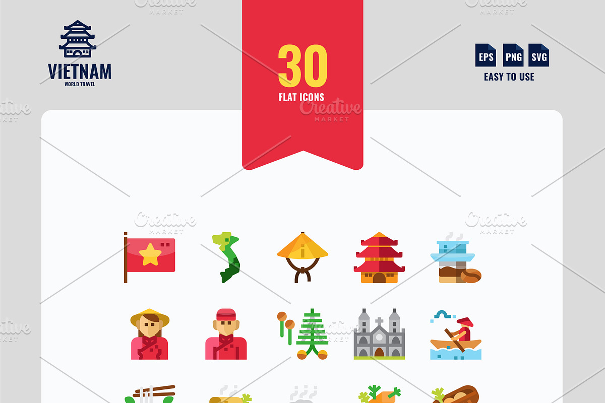 Vietnam 90 Icons, an Icon by Foxyard studio (Photo 3 of 4)
