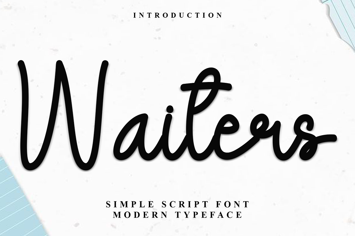 Waiters, a Handwritten Font by FreshTypeINK (Photo 1 of 7)