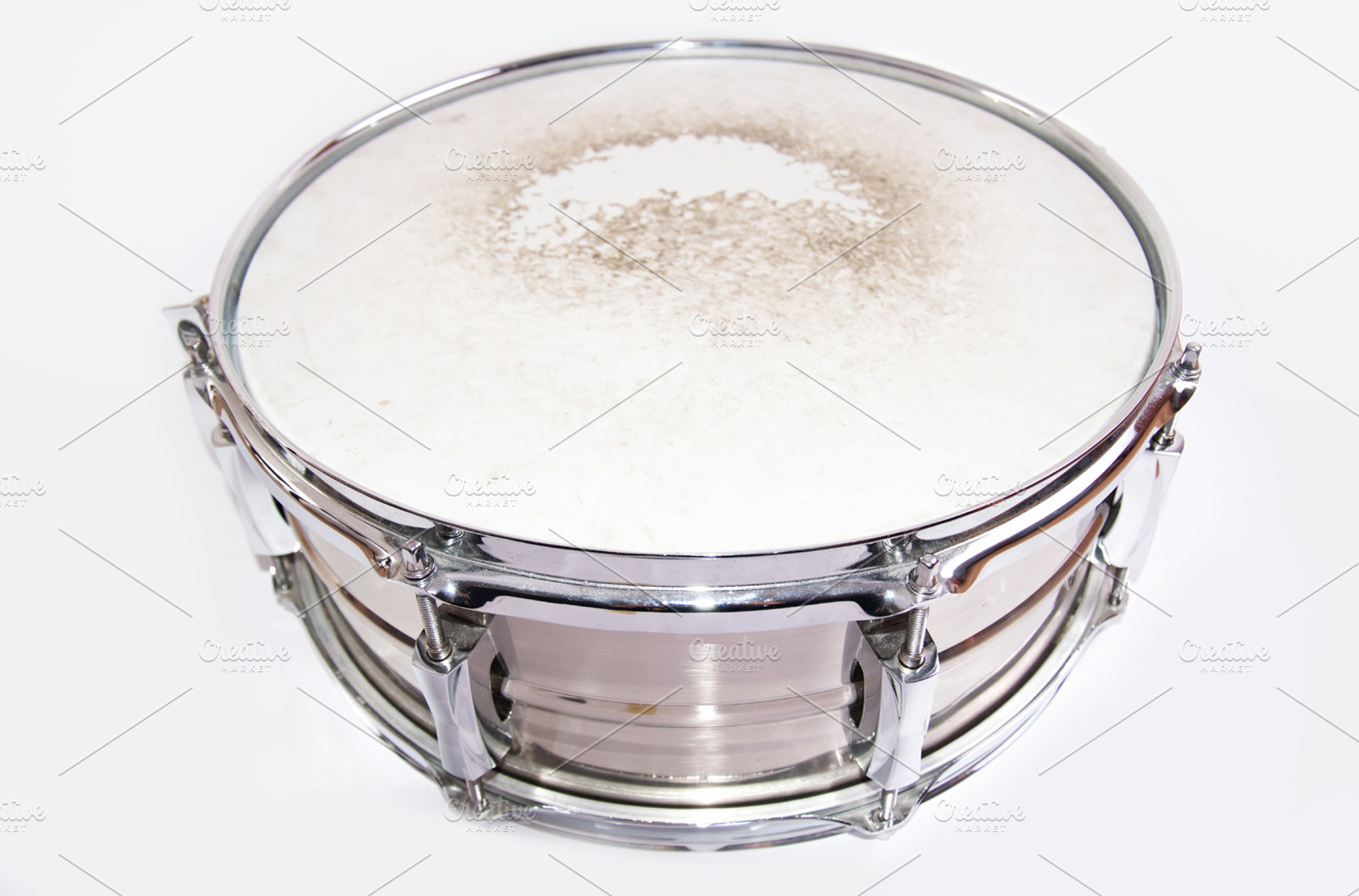 Snare drum on white background stock photo containing drum and snare, an Arts & Entertainment Photo by Milosz Aniol