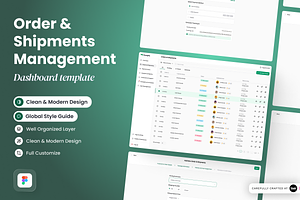 Order & Shipments Management, a Websites & App Template by SLAB! Design