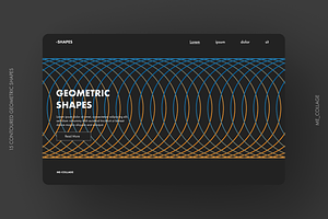 Contoured Vector Geometric Shapes