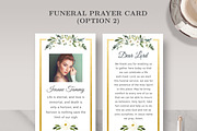 Funeral/ Memorial Prayer Card PC002, a Card Template by Draca Design Co (Thumbnail 4 of 4)