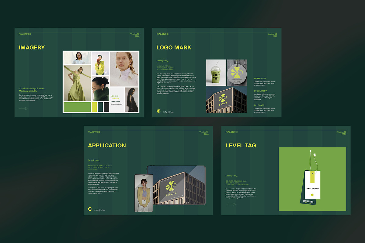 RYAZ | Brand Guidelines Canva, a Brochure Template by evgenystudio (Photo 6 of 11)