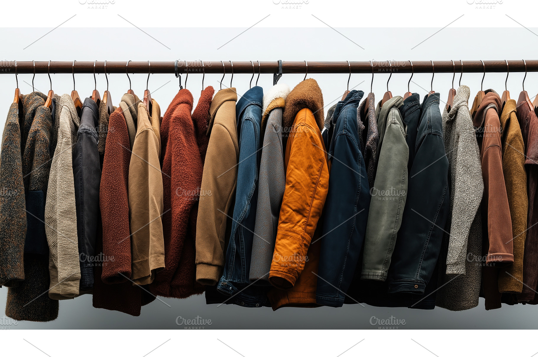 A variety of winter jackets and, a Beauty & Fashion Photo by Sergey Kotenev