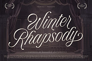 Winter Rhapsody - Calligraphy Font, a Script Font by Subectype Studio (Thumbnail 1 of 9)
