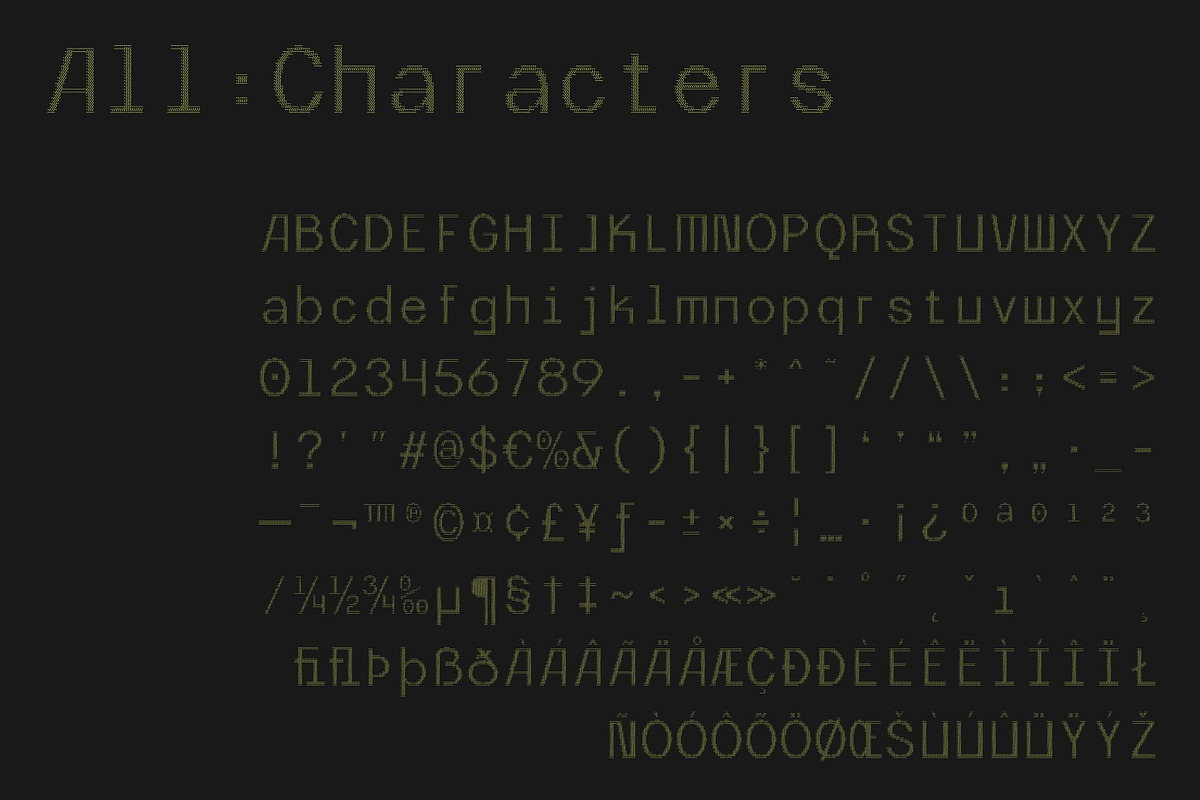CS Daine Mono Ascii, a Sans Serif Font by Craft Supply Co. (Photo 8 of 8)