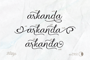 The Bestya Lovely Modern Script Font