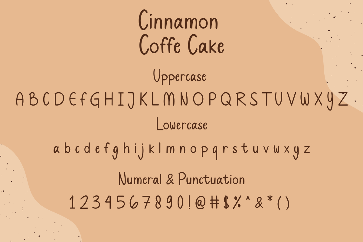 Cinnamon Coffe Cake, a Font by Fashion Creative (Photo 6 of 7)