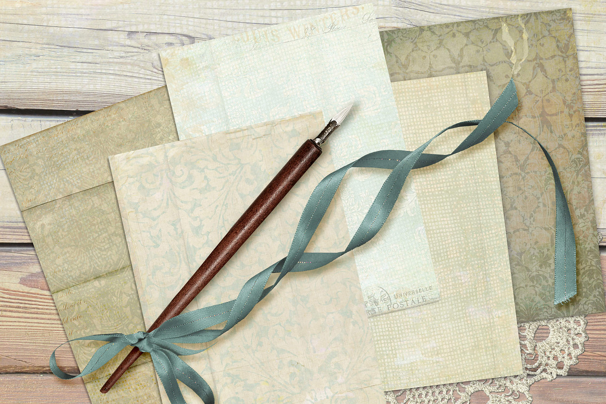 Vintage Damask Scrapbook Backgrounds, a Texture Graphic by Posh Papers & Patterns (Photo 3 of 5)