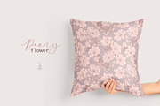 Peony flower pattern, a Pattern Graphic by Polanika (Thumbnail 4 of 12)
