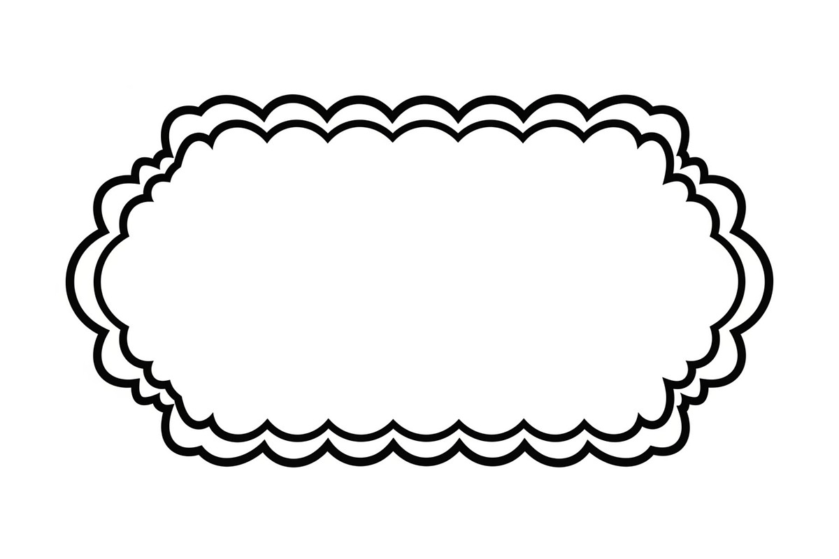 Wavy Scalloped Label Frame Bundle, an Illustration by musafir_fashion (Photo 4 of 51)