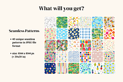 Kids Nursery Seamless Patterns, a Pattern Graphic by Ninterints (Thumbnail 2 of 21)