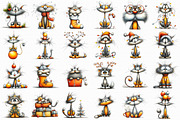 Quirky Chirstmas Cat-27 Png, an Illustration by Libby Wishes (Thumbnail 2 of 7)
