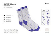 Socks Mockup Template Set, an Advertising Mockup by DesignRushMarket (Thumbnail 1 of 11)