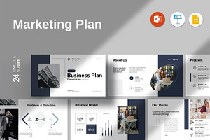 Business Plan Presentation Template, a Presentation Template by Alvi-Studio