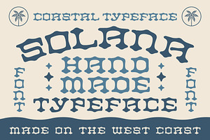 Solana Typeface Costal Font