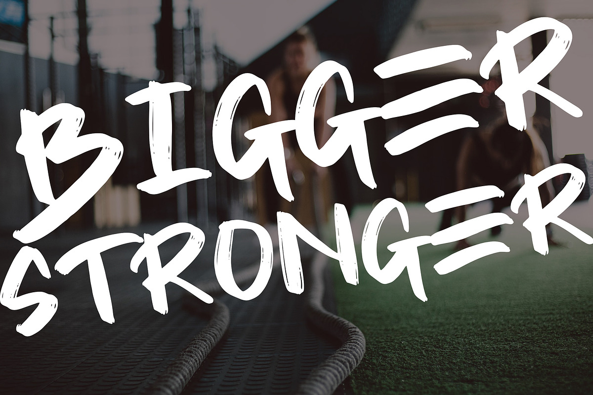 Yesto Dower Brush Font preview 6