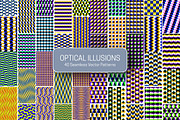 40 Optical Illusions Vector Patterns, a Pattern Graphic by Guten Tag Vector (Thumbnail 1 of 10)