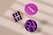 Set of Pin Button Mockup, an Advertising Mockup by skybluecreative (Thumbnail 2 of 2)
