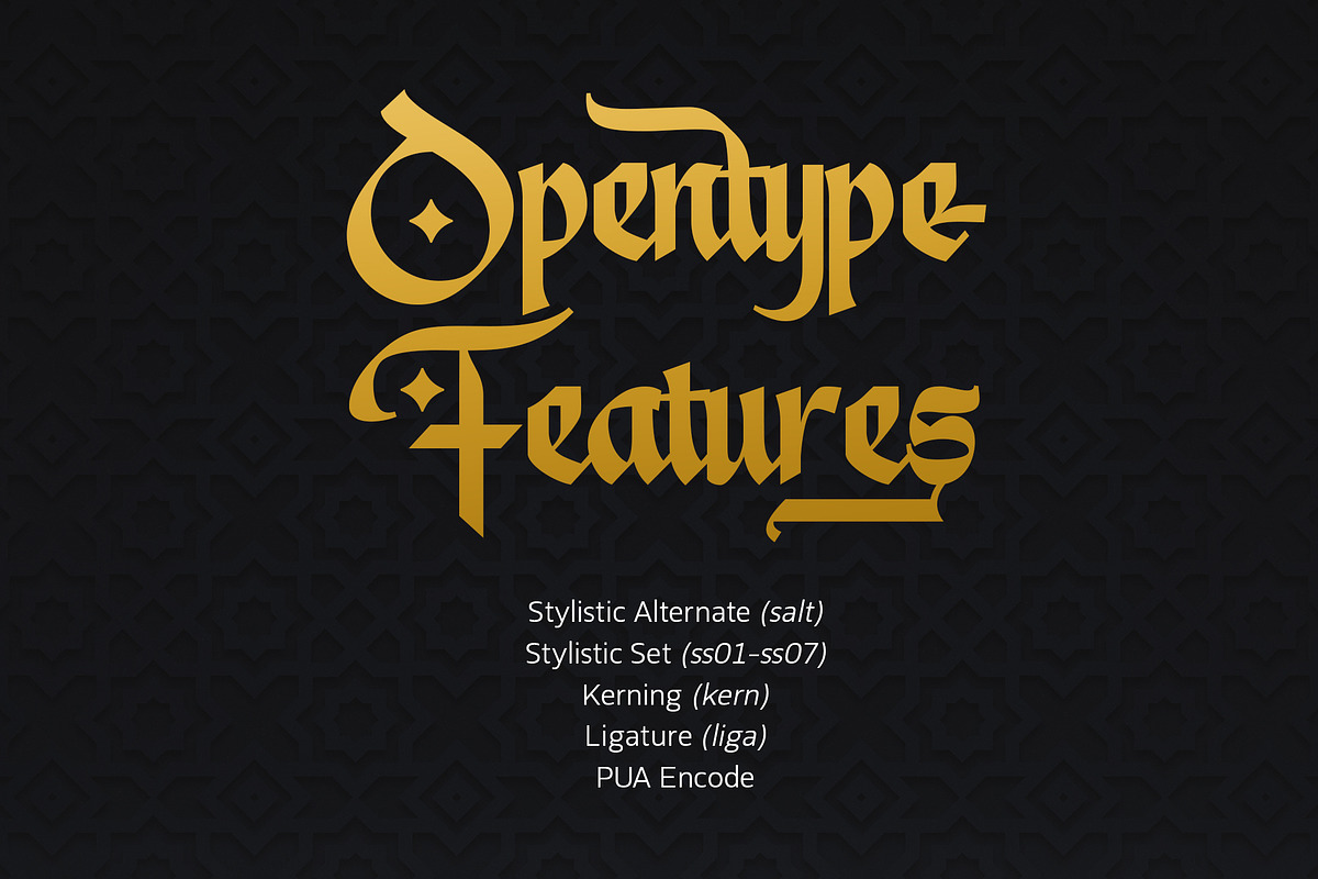 Faradisa, a Blackletter Font by RNDI Type Foundry (Photo 13 of 13)
