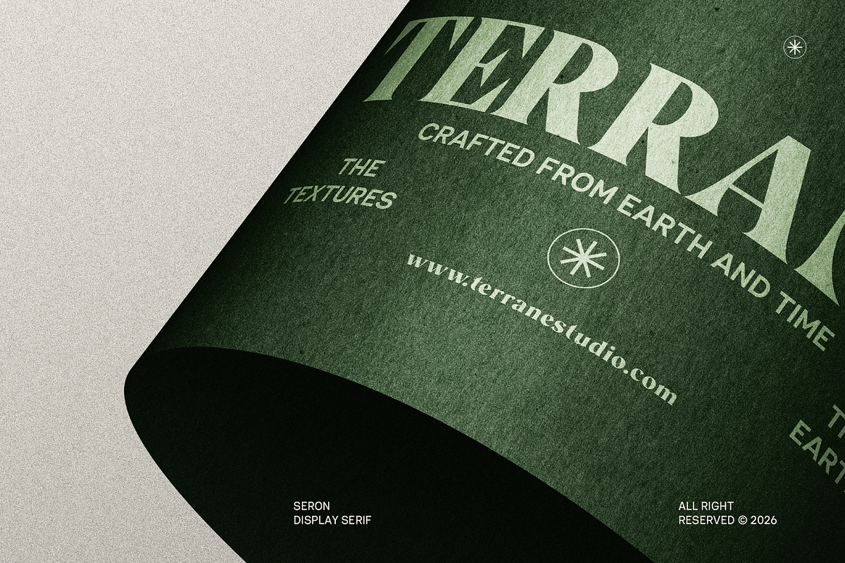 Seron - Bold Display Serif Font, a Serif Font by Indotype Foundry (Photo 8 of 10)