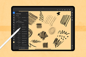 Pack Of Pencils Photoshop Brushes