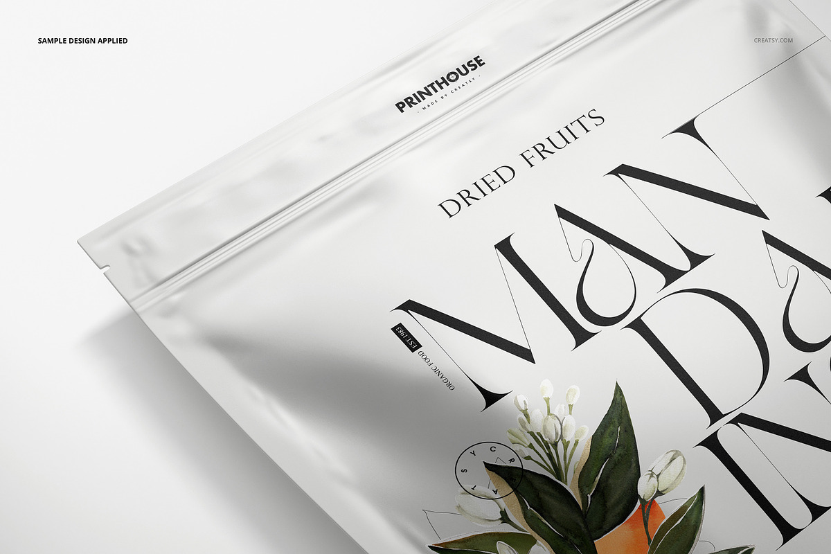 Stand Up Zip Lock Pouch Mockup Set 3, a Household Mockup by creatsy5 (Photo 6 of 9)