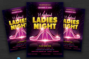 Weekend Ladies Night Flyer, a Flyer Template by DesignWorkz